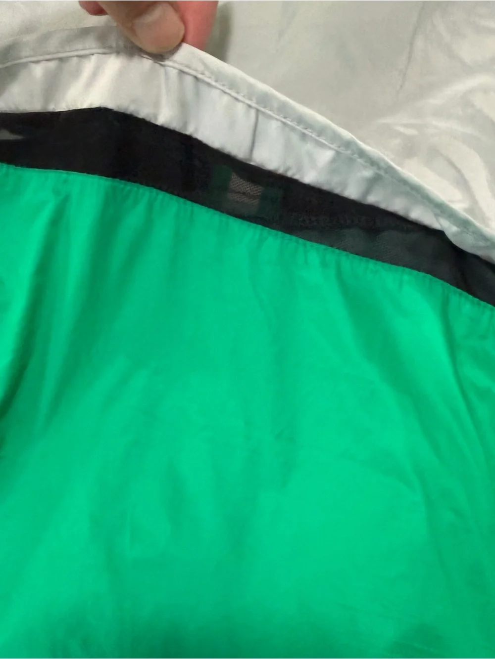 Cotopaxi Teca Windbreaker Packable lightweight Jacket White Green Blue XXL